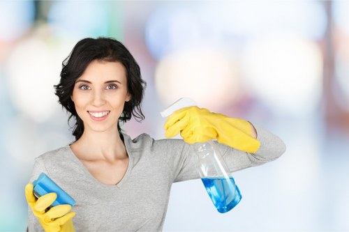 Domestic cleaner maintaining a tidy and fresh living space in Putney