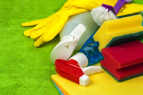 Modern window cleaning equipment used in Putney