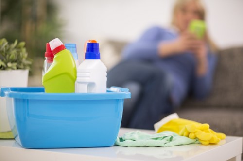 Cleaning and recycling operations in Putney with sustainable waste sorting