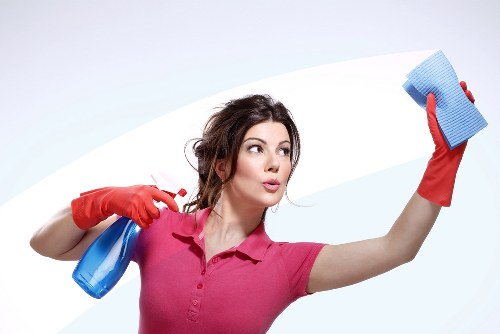 Commercial cleaning team maintaining a Putney workspace